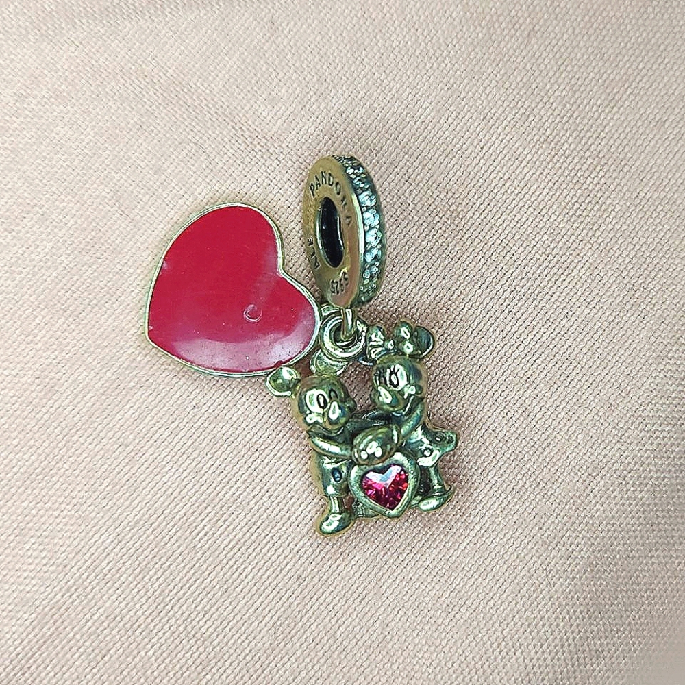 Pandora's Disney Mickey Mouse & Minnie Mouse Love Dangle Charm